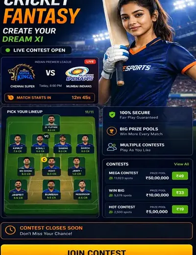 LaserSlots (jackpot slots real cash) fantasy cricket & matchday visual 3